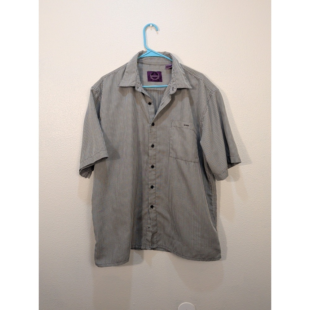 Bruno Men's Short Sleeve Button-Down Shirt, Size XL
